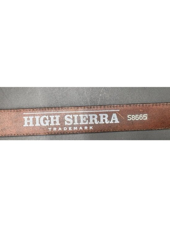 Women\'s Brown Leather Belt Braided Size 32 Stitched Belt Brass Buckle Classic main image 11